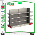 Wooden Grain Metal Supermarket Shelf